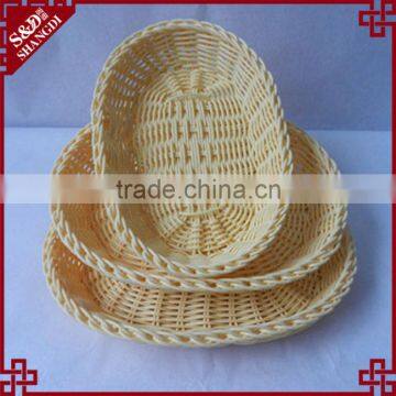 wholesale kind of woven rattan bread basket