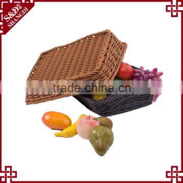 2017 SD Natural seagrass handmade rectangular fruit basket