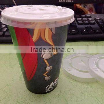 Clear Disposable Plastic Flat Lid for 8oz and 12oz Paper Cups photo-2