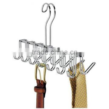 14 Hooks Chrome Wire Hook Rack