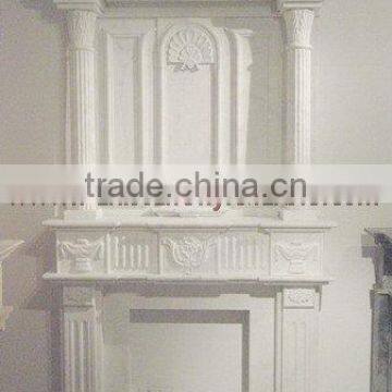 ELEGANCE MARBLE CARVED FIRE PLACES photo-2
