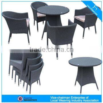 8014+CF687 Outdoor PE synthetic rattan furniture 4 seated garden sets