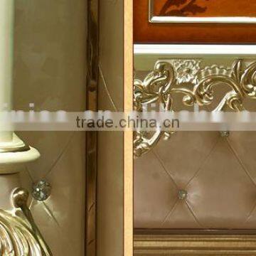 European Style Luxury Decorative Cabinet, Parquet Pattern Solid Wood Cupboard, Nice Carving Living Room Cabinet (BF01-ML046) photo-5