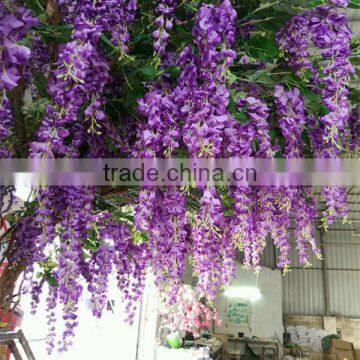 CHY012816 Decorative Hanging Wisteria Flower Rattan photo-3