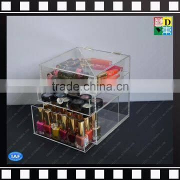 Wholesale clear 3 drawers acrylic makeup organizer jewelry storage box