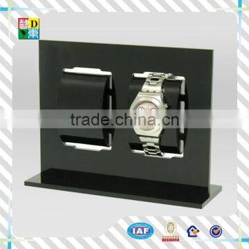 2015 fashion design acrylic black watch display PMMA material display for watch custom design acrylic watch showcase