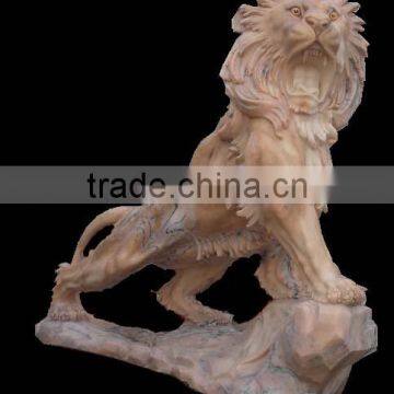 Marble Standing Lion Statue For Garden / Outdoor Use photo-6