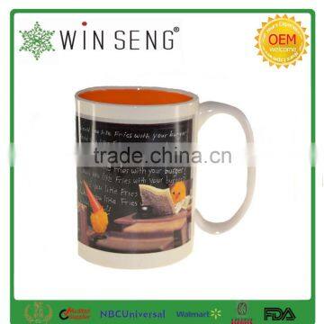 Ceramic Promotion Sublimation Orange Mug photo-2