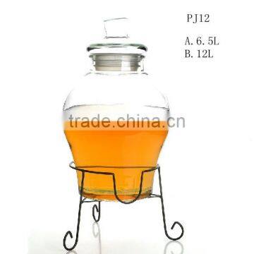 Metal Stand Selling a Large Glass Jar for Beverage Store photo-2