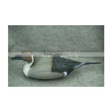 plastic duck decoy, hunting decoy, plastic decoy, with long tail