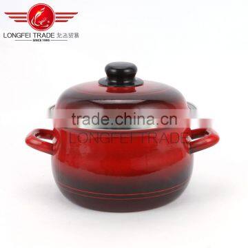 China Popular 3pcs no Stick Hot Sale Enamel Cookware Set Wholesale photo-2