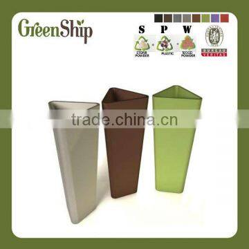 Unique Triangle Flower Pot from Greenship/ 20 years lifetime/ lightweight/ UV protection/ eco-friendly