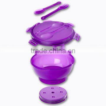 Rectangular Shape Salad Bowl With Carry Handle and Cooling Pack/Salad Bowl to go With Cool Pack photo-4