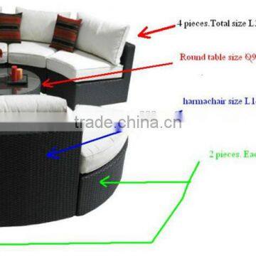 Evensun ESR-22766 Hot Sale Sun Lounger With Cusion and Pillow