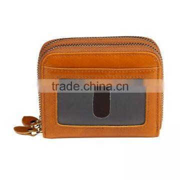 Custom RFID Travel Genuine Leather Wallet for Men photo-4