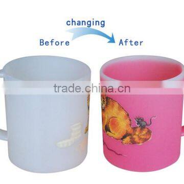 Customized Design PS Plastic 10oz Coffee Mug With Color Changing photo-2