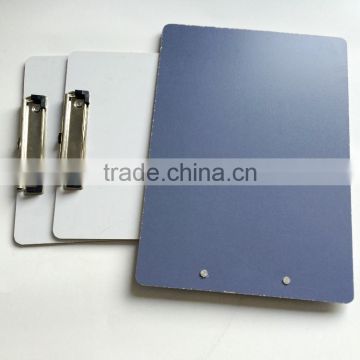 Material melamine white and gray clipboard