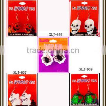 Halloween flashing earrings