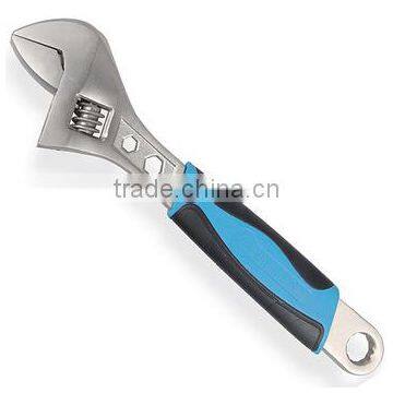 12'' adjustable wrench blue and black half handle