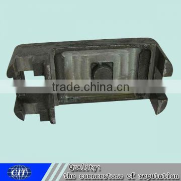 Side bearing seat railway spare parts steel silicate sand casting