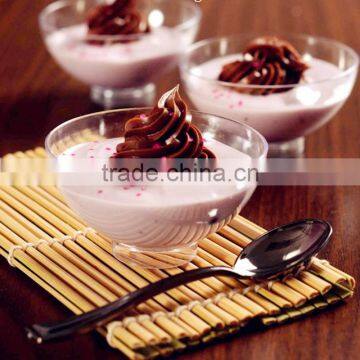 food grade BPA free plastic clear bowl , reusable unbreakble salad bow for home appliance