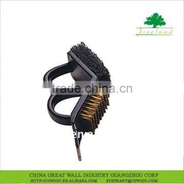 PLASTIC HANDLE 3 IN 1 BBQ GRILL BRUSH