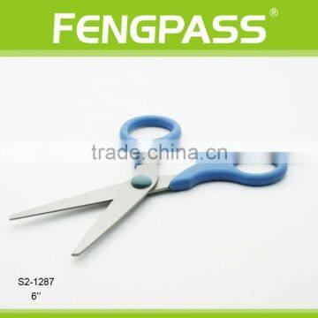 S2-1287 6" Stainless Steel ABS Plastic Handle Stationery Scissors / Kid Scissors With Tail photo-2