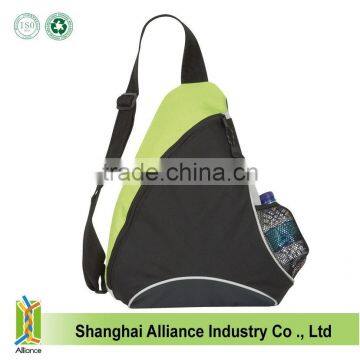 Fashion design custom single shoulder sling backpack with zipper pockets