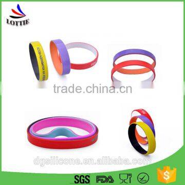 Custom Embossed Paint Silicone Bracelets Cheap Silicone Wristbands photo-3