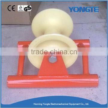 Three Wheels Aluminum Alloy and Nylon Cable Rolling Pulley