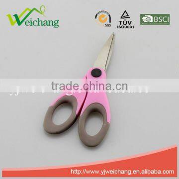 WCSC122 premium Soft grip colorful Scissors Straight Stainless Steel Precision with New Handle Design