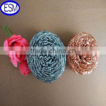 2015 Galvanized/ss410/304 mesh steel wool scourer for cleaning