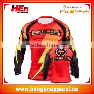 Hongen apparel 2016 new style custom fully sublimation Skin Rash guard for Men & Women comfortable rash guards