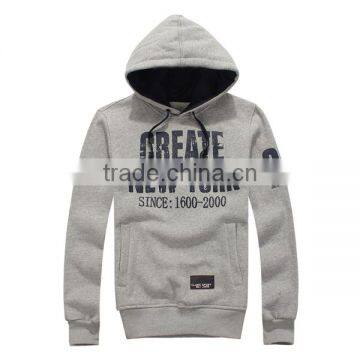 2016 Custom Men 80% Polyester 20% Cotton Fleece Full Zipper Hoodies