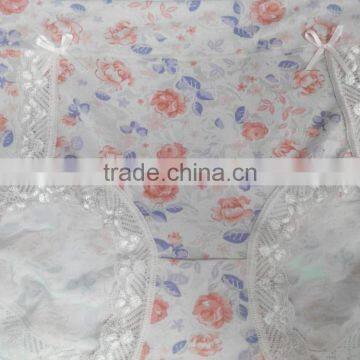 New Arrival Underwear Beauty Pattern Lace/cotton Confortable Adult Woman Panties photo-3