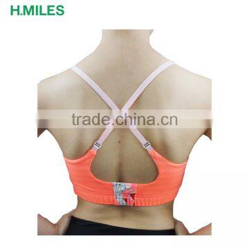 Reflective Quickdry Double Stitching Professional Sport Bra Top photo-3