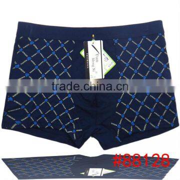 Fashion printed grid men underwear wholesale men boxer briefs boyshort