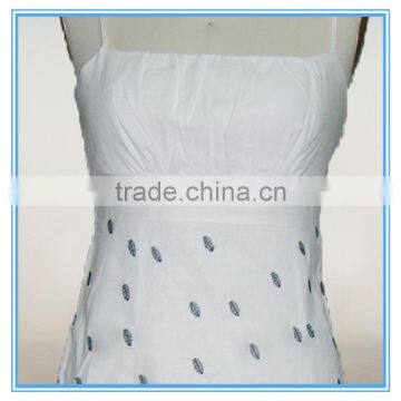 Ladies Spaghetti Strap South Cotton Dress Material Sleeveless Dress photo-2
