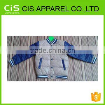 Children Baseball Bomber Down Jacket for Boy photo-2