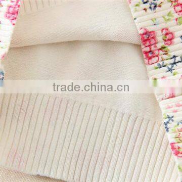 Princess Warm Fashion Pullovers Weave Knitting Pattern Round Neck Cute Flower Print Girls Kid Sweater photo-6