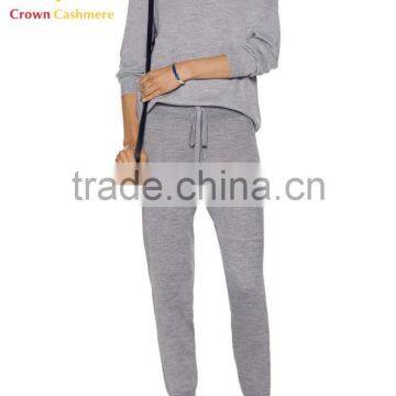 Custom Women Fashionable Cashmere Wool Jogging Trousers/Pants Wholesale photo-2