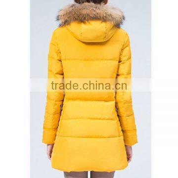 2015 New Listing Women Long Warm Down Coat With Fur Hoody photo-2
