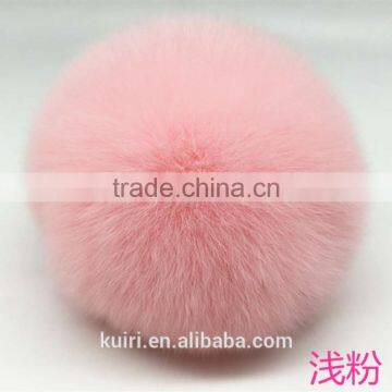 DIY Handmade Smooth Colourful Rex Rabbit Fur Pom Poms for Keychain Garment and Shoese photo-5