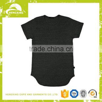 Custom High Quality Hip Hop Light Weight Oversized Longline Blank Couple T-shirt photo-3