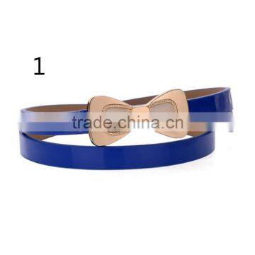 Latest Design New Model Hot Sale 12colors Choice With Butterfly Design PU Leather Material Belt Women photo-6