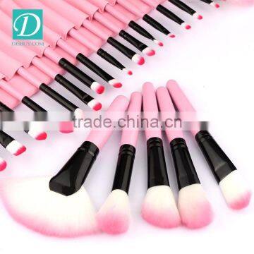 China Manufactureers Wood Handle Cheap 32PCS Cosmetic Brushes