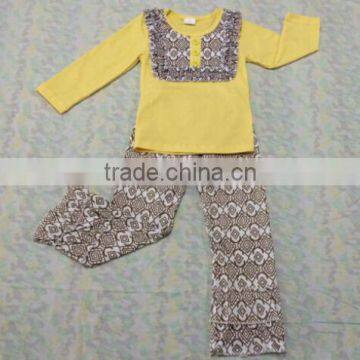 wholesale 2015 new arrive baby girl persnickety spring clothing set girl boutique caprie outfits girl persnickety cotton outfits