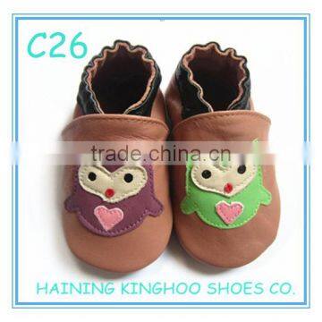 cute pattern for soft sole baby shoes for boy