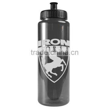 USA Made 32 oz Transparent Sports Bottle With Push And Pull Cap - BPA/BPS-free, FDA Compliant and Comes With Your Logo photo-3
