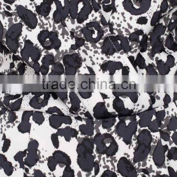 Regular Fit Crossover Neck Pleated Waist Playsuit Wholesale Print Women Playsuit photo-5